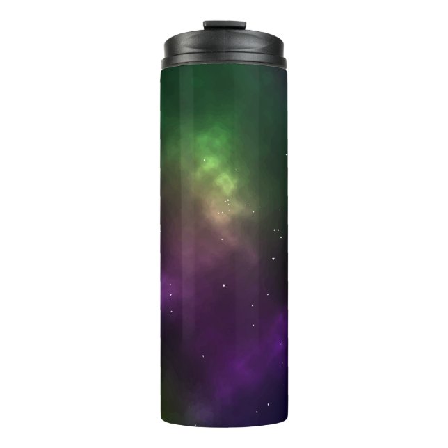 Abstrakte Galaxien-Konstellationen Digitale Kunst: Thermosbecher (Vorderseite)