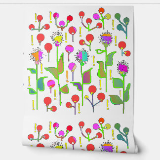 ABSTRAKTE GARTENBLUMEN TAPETE