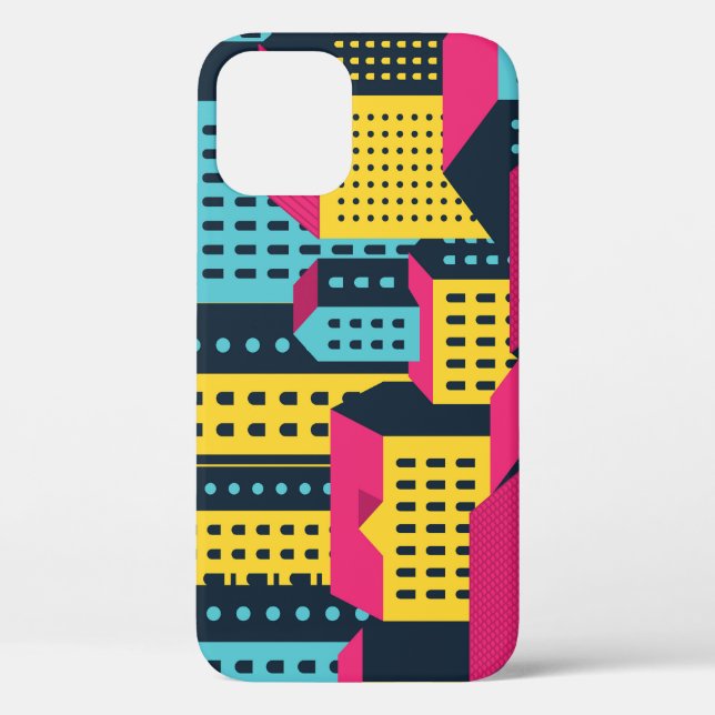 Abstrakte Gebäude Landschaft Vintag Case-Mate iPhone Hülle (Rückseite)