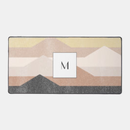 Abstrakte Gebirgsgestaltung Schreibtischunterlage