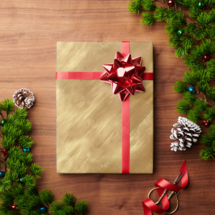 Abstrakte gebürstete Goldtextur Geschenkpapier