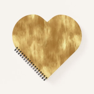 Abstrakte gebürstete Goldtextur Notizbuch