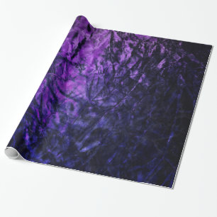 Abstrakte Geburtstagsfeier Purple Glam Geschenkpapier