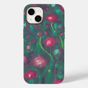 Abstrakte gedämpfte rote Rosen Case-Mate iPhone 14 Hülle