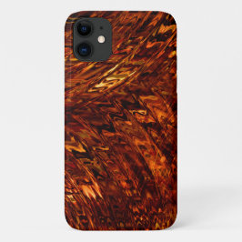 Abstrakte gekrümmte Bänder in rötlich-goldfarbenen Case-Mate iPhone Hülle