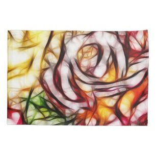 Abstrakte gelbe Licht-Rosen-Kunstlerische Blumen-G Kissenbezug