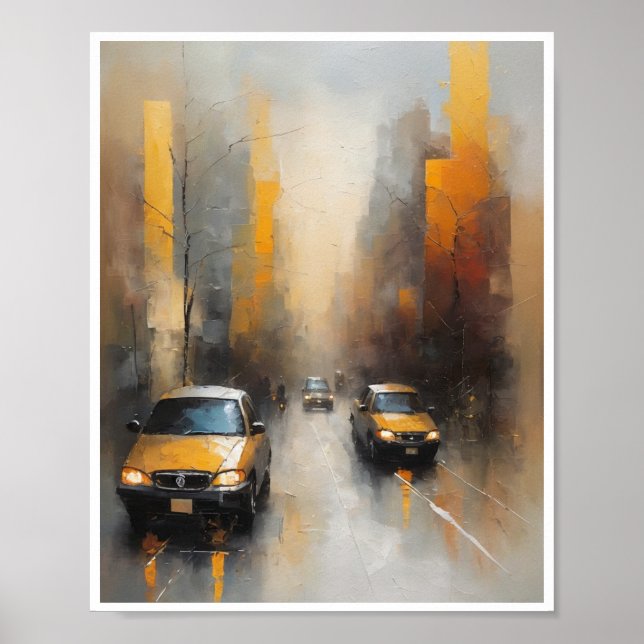 Abstrakte Gemälde Emotionen Wall Art Poster (Vorne)