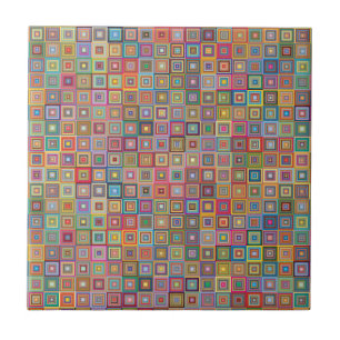 Abstrakte Gemusterte Keramik im Mittelalter Fliese