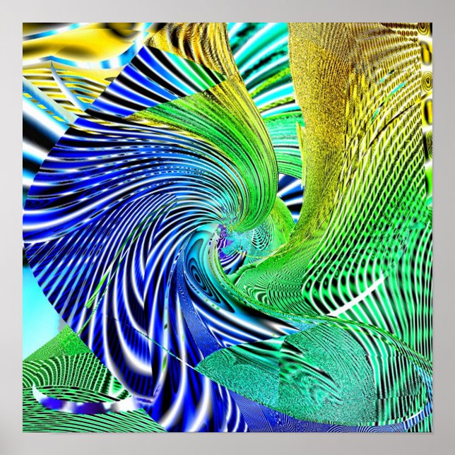 Abstrakte Geometrie 1.1b Poster (Vorne)