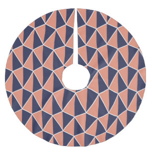 Abstrakte Geometrie: Art Deco Nahtlos Polyester Weihnachtsbaumdecke