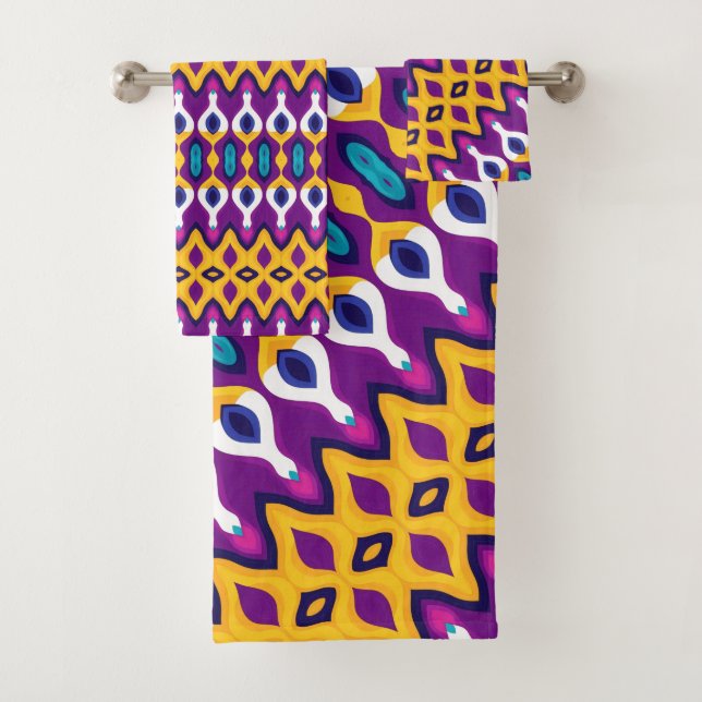 Abstrakte Geometrie Badhandtuch Set (Insitu)