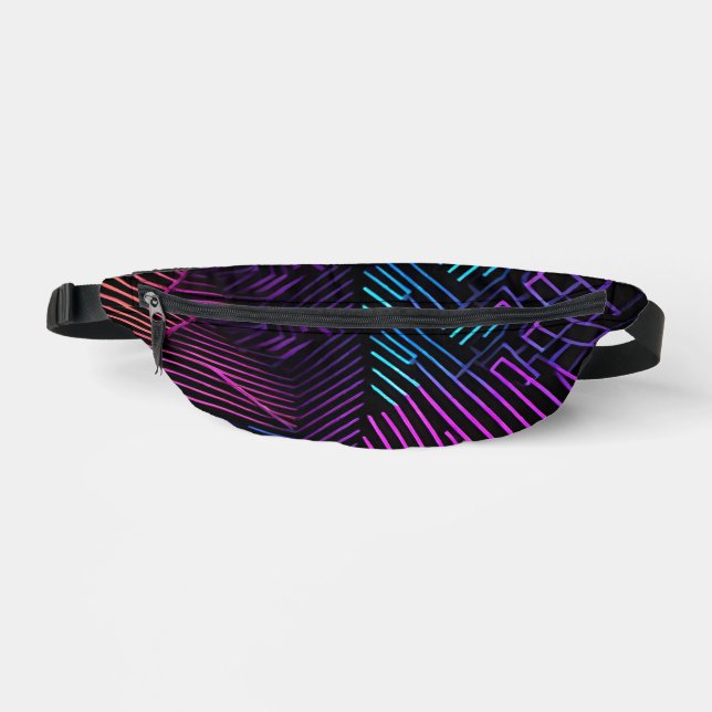 Abstrakte Geometrie Bauchtasche (Vorderseite)