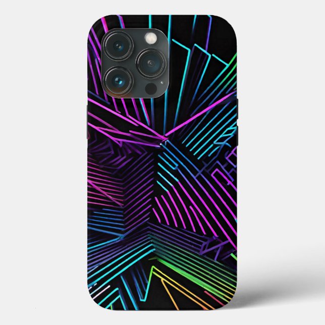 Abstrakte Geometrie Case-Mate iPhone Hülle (Rückseite)