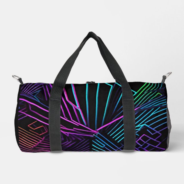 Abstrakte Geometrie Duffle Bag (Vorderseite)