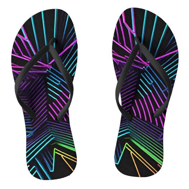 Abstrakte Geometrie Flip Flops (Fußbett)