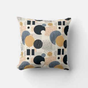Abstrakte Geometrie minimal boho farbenfroh schlic Kissen