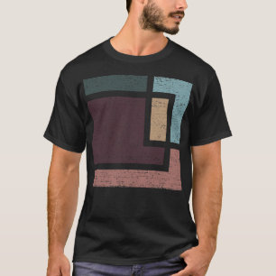 Abstrakte Geometrie mit erdgeschälten Bildtönen T-Shirt