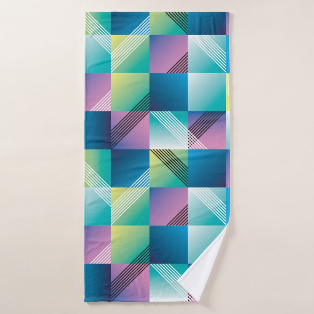 Abstrakte Geometrie nahtlos Badehandtuch (Badehandtuch)