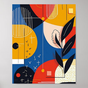 Abstrakte Geometrie Poster