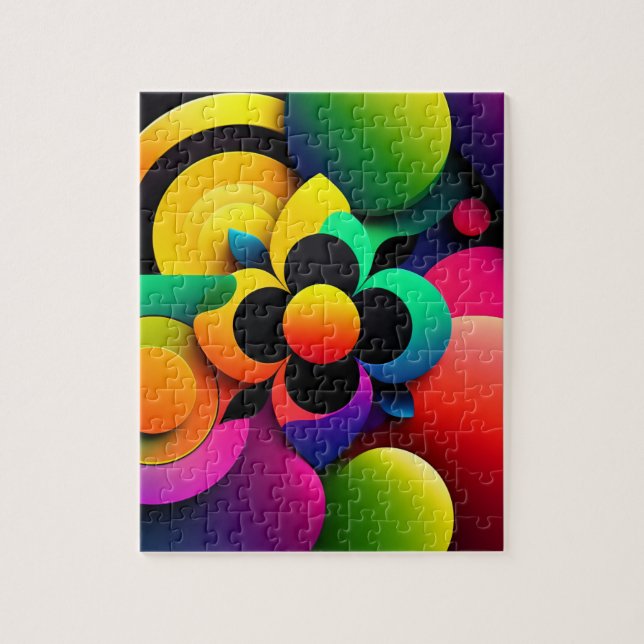 Abstrakte Geometrie Puzzle (Vertikal)