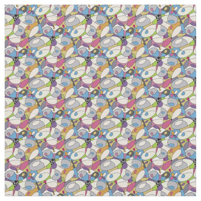 Abstrakte Geometrie Stoff (Nahaufnahme)