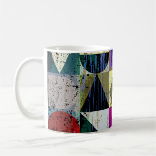 Abstrakte Geometrie: Striche und Schrägstriche Kaffeetasse