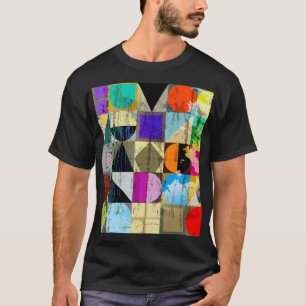 Abstrakte Geometrie: Striche und Spritzer T-Shirt