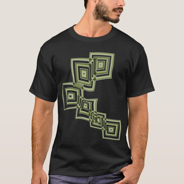 Abstrakte Geometrie T-Shirt (Vorderseite)