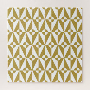 Abstrakte Geometrie: Vintages nahtloses Muster Puzzle