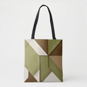 Abstrakte geometrisch-beige-braun