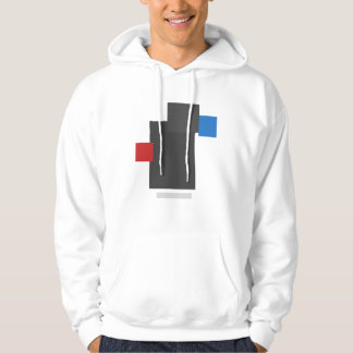 Abstrakte geometrische Balance – Minimale moderne Hoodie