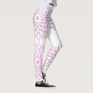 Abstrakte geometrische Blume Leggings