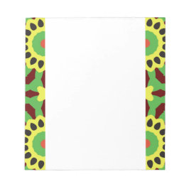 Abstrakte geometrische Blume OT 67 Notizblock