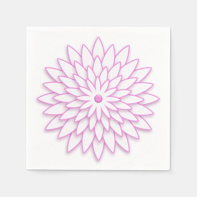 Abstrakte geometrische Blume. Serviette (Vorderseite)
