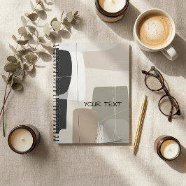 Abstrakte geometrische Boho-Moderne Notizblock