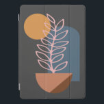 Abstrakte geometrische botanische Kunst der Erde i iPad Pro Cover<br><div class="desc">Earthy Abstrakt Geometric Botanical Art in Grey iPad Case</div>