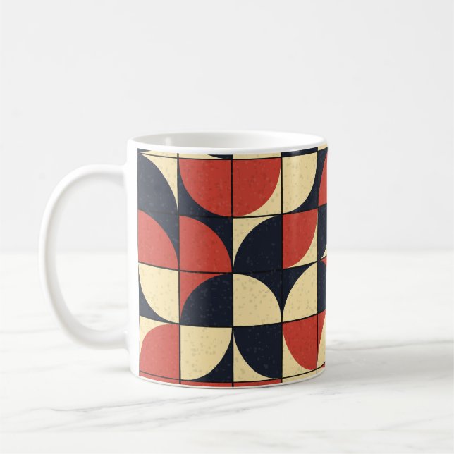 Abstrakte geometrische: computergenerierte Kunst. Kaffeetasse (Links)