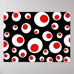 Abstrakte geometrische coole Kreise Poster