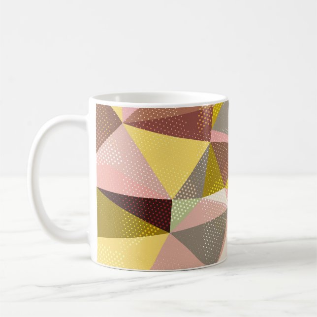 Abstrakte Geometrische Dreiecke. Kaffeetasse (Links)