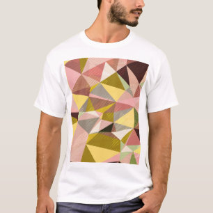Abstrakte Geometrische Dreiecke. T-Shirt