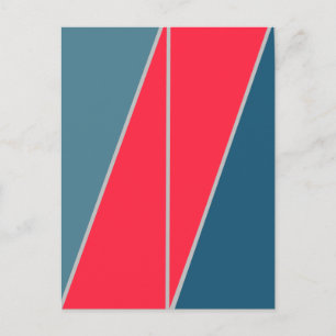 Abstrakte geometrische Dreiecksdesign Postkarte