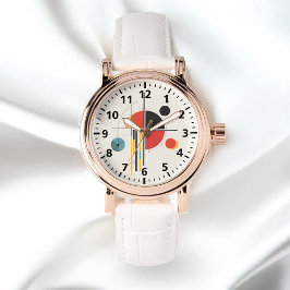 Abstrakte geometrische Elemente Moderne Kunstgesta Armbanduhr