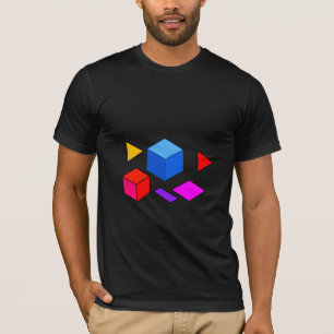 Abstrakte geometrische Elemente Muster für Minimal T-Shirt