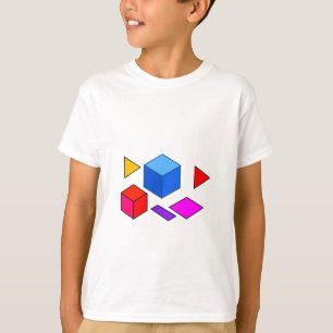 Abstrakte geometrische Elemente Muster für Minimal T-Shirt