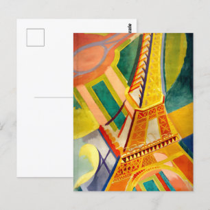 abstrakte geometrische farbenfrohe von Robert Dela Postkarte