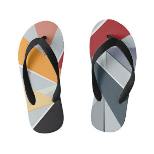 Abstrakte geometrische Form 2 Kinderbadesandalen
