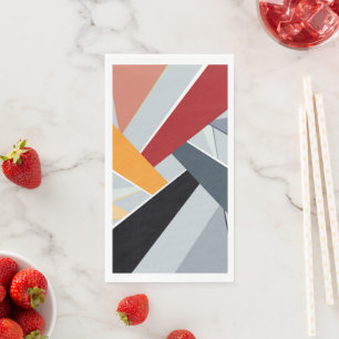 Abstrakte geometrische Form 2 Serviette