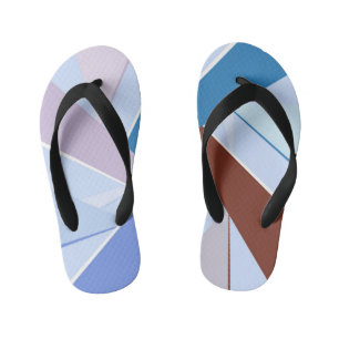 Abstrakte geometrische Form 3 Kinderbadesandalen