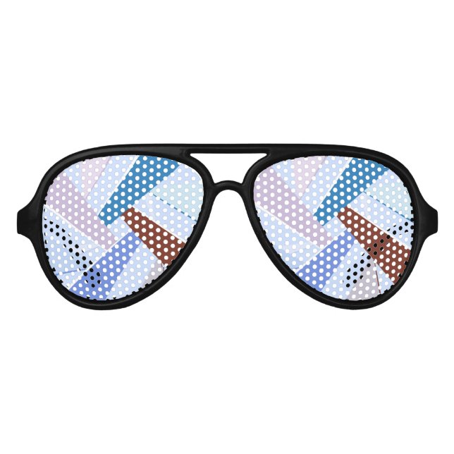 Abstrakte geometrische Form 3 Partybrille (Vorderseite)