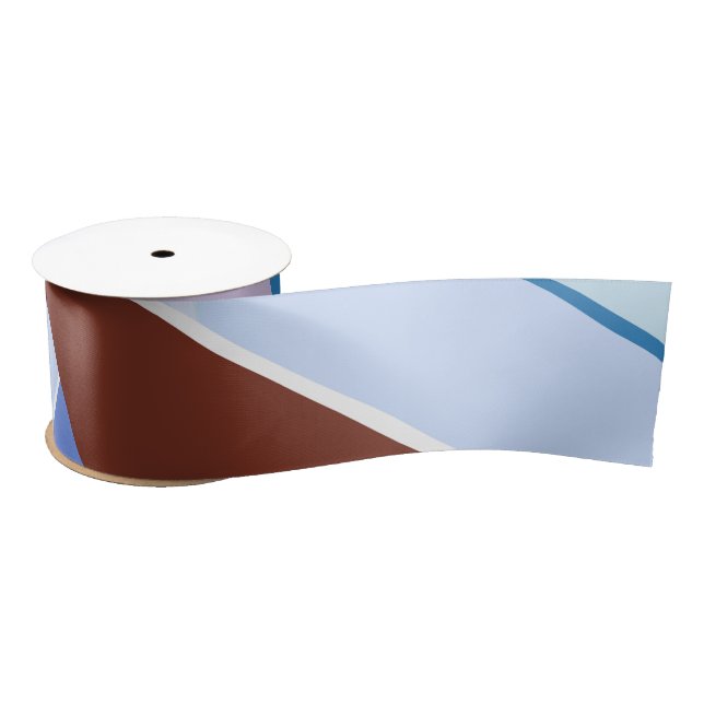 Abstrakte geometrische Form 3 Satinband (Spule)